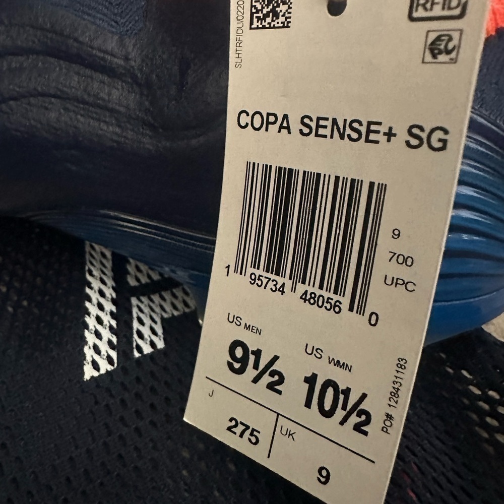 NEW Adidas Copa Sense+ Firm Ground "Team Navy" GW4939 Men's Soccer Shoes 9.5 - Picture 4 of 12